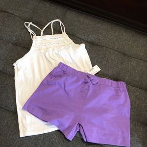 Girls children’s place shorts and tank top
